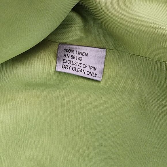 Kelly and Diane 100% linen embellish pineapple Safari Coastal jacket - Picture 7 of 16